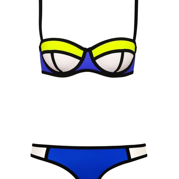 🦋TRIANGL // Poppy Blue Crush Bikini Set XXS/XS - Picture 2 of 11